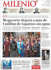 Portada de Milenio - Jalisco (México)
