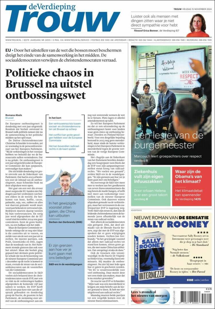 Portada de Trouw (Netherlands)