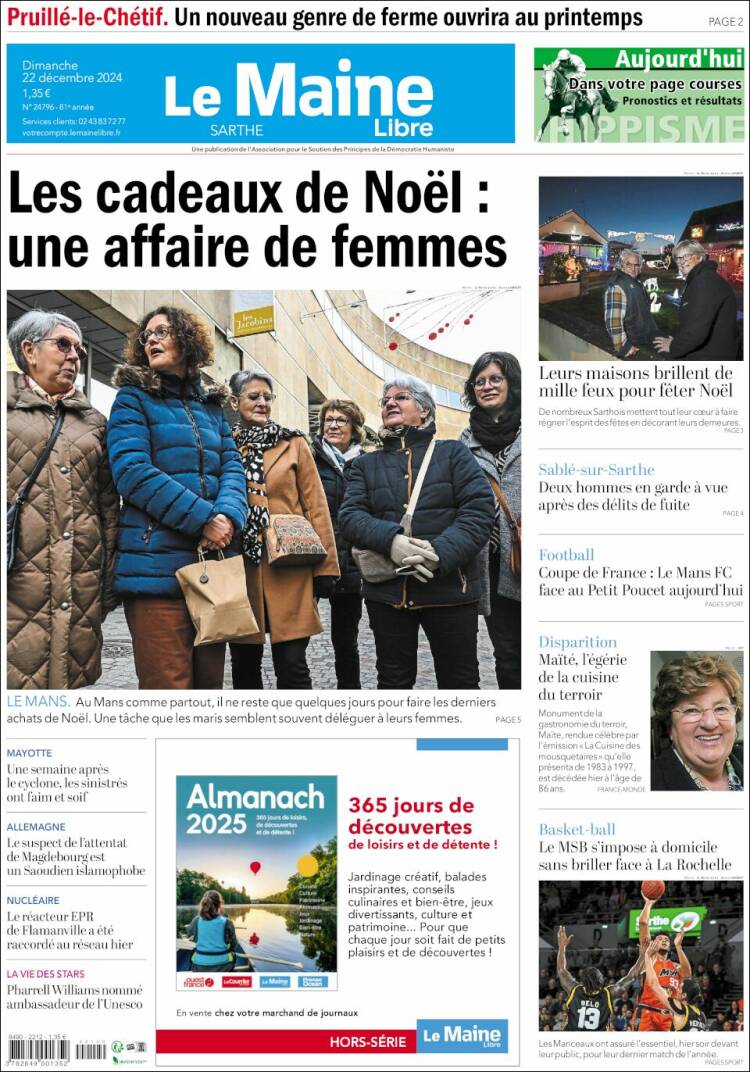 Portada de Le Maine Libre (France)