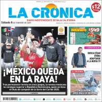 Portada de La Crónica de Baja California (México)
