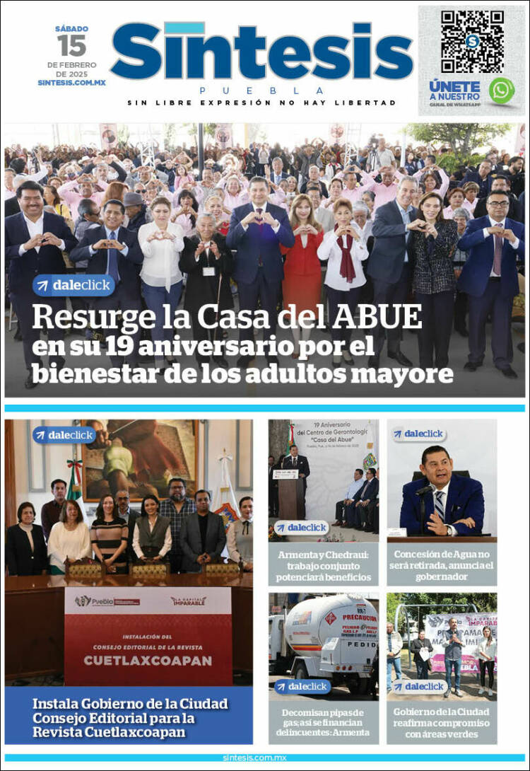 Portada de Síntesis - Puebla (México)