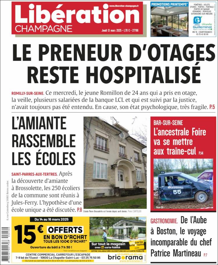 Portada de Libération Champagne (France)