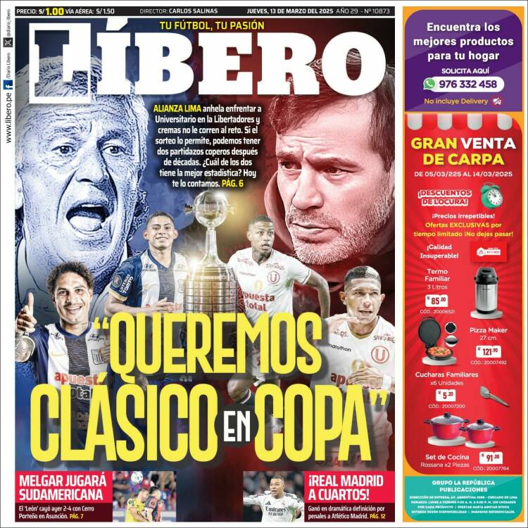 Portada de Líbero (Peru)