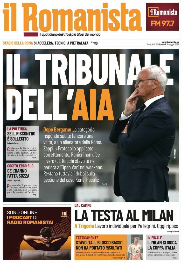 Portada de Romanista (Italia)