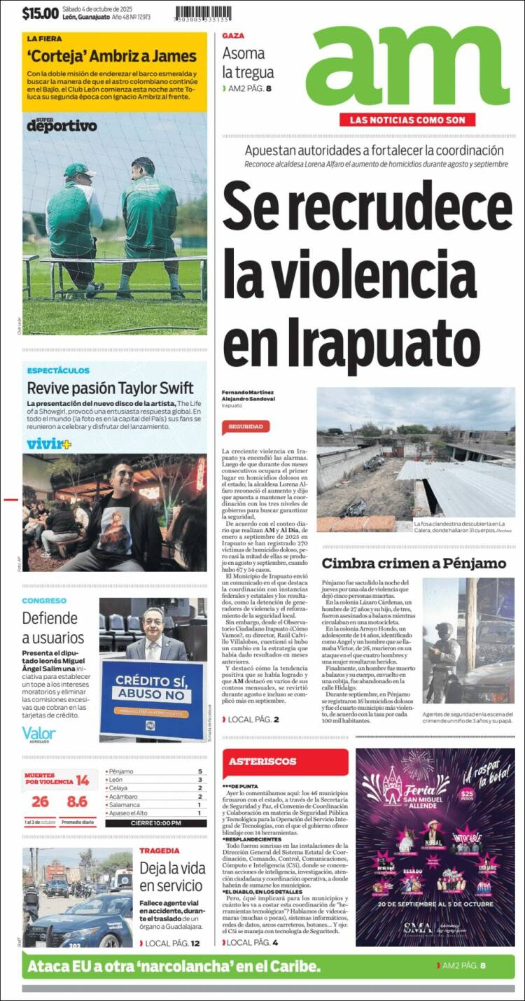 Portada de Al Día A.M. (México)