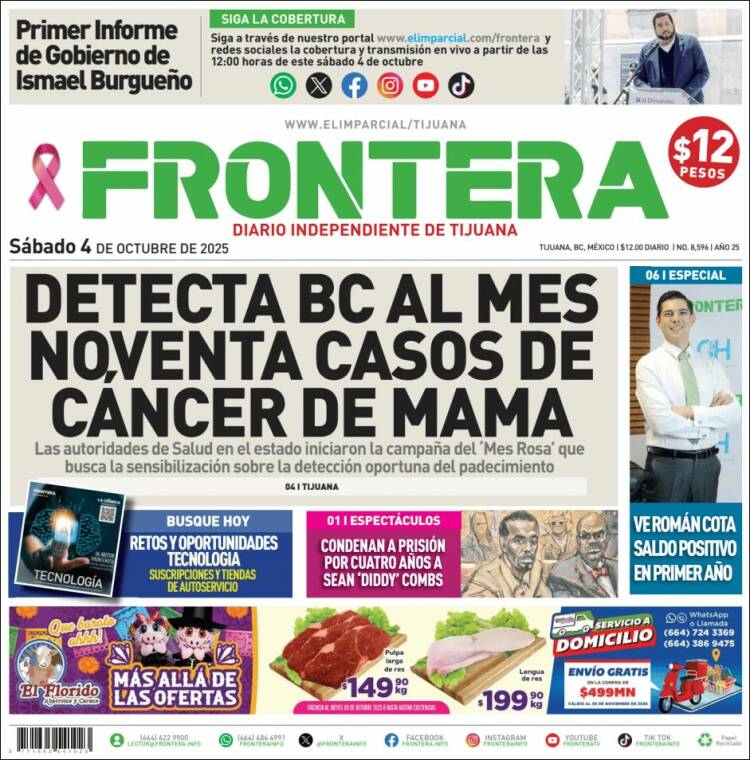 Portada de Frontera (México)