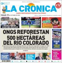 Portada de La Crónica de Baja California (México)