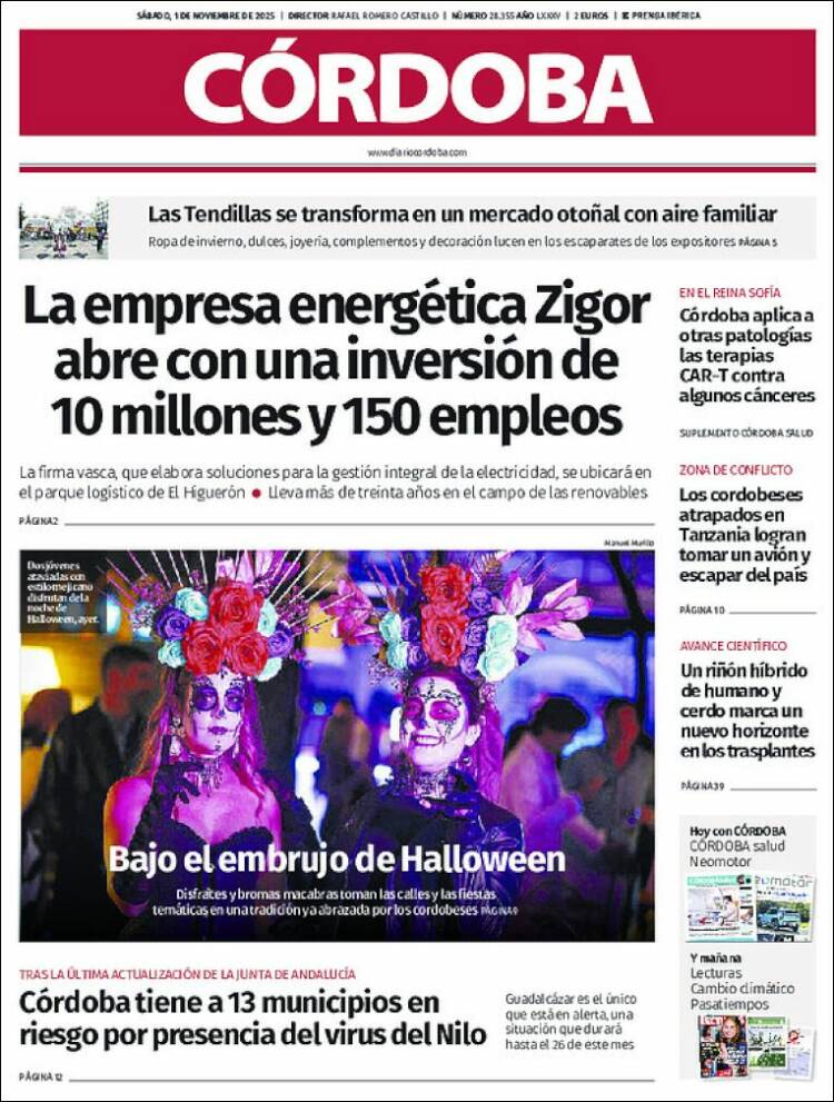 Portada de Diario de Córdoba (España)