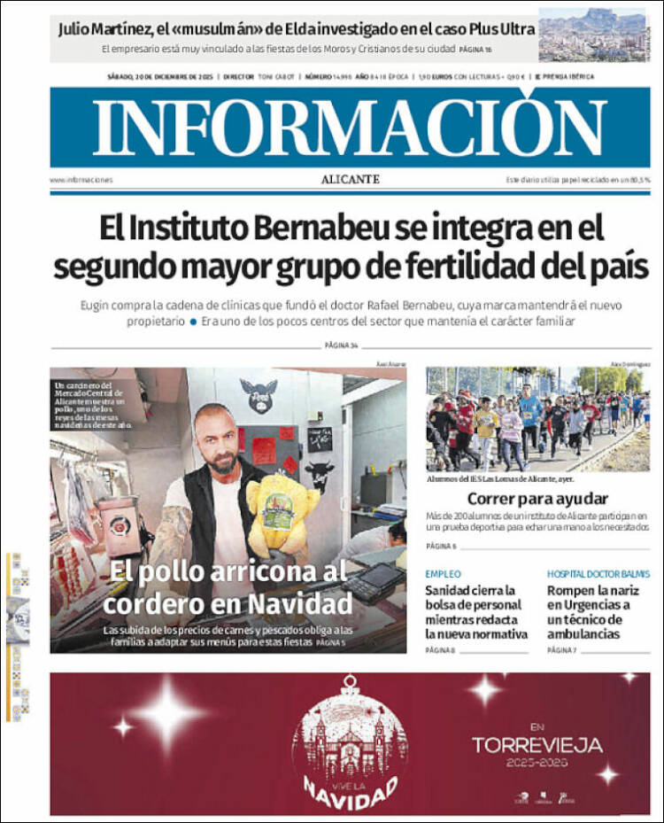 Portada de Diario Información (España)