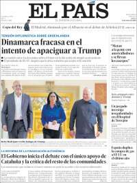 Portada de El País (Spain)