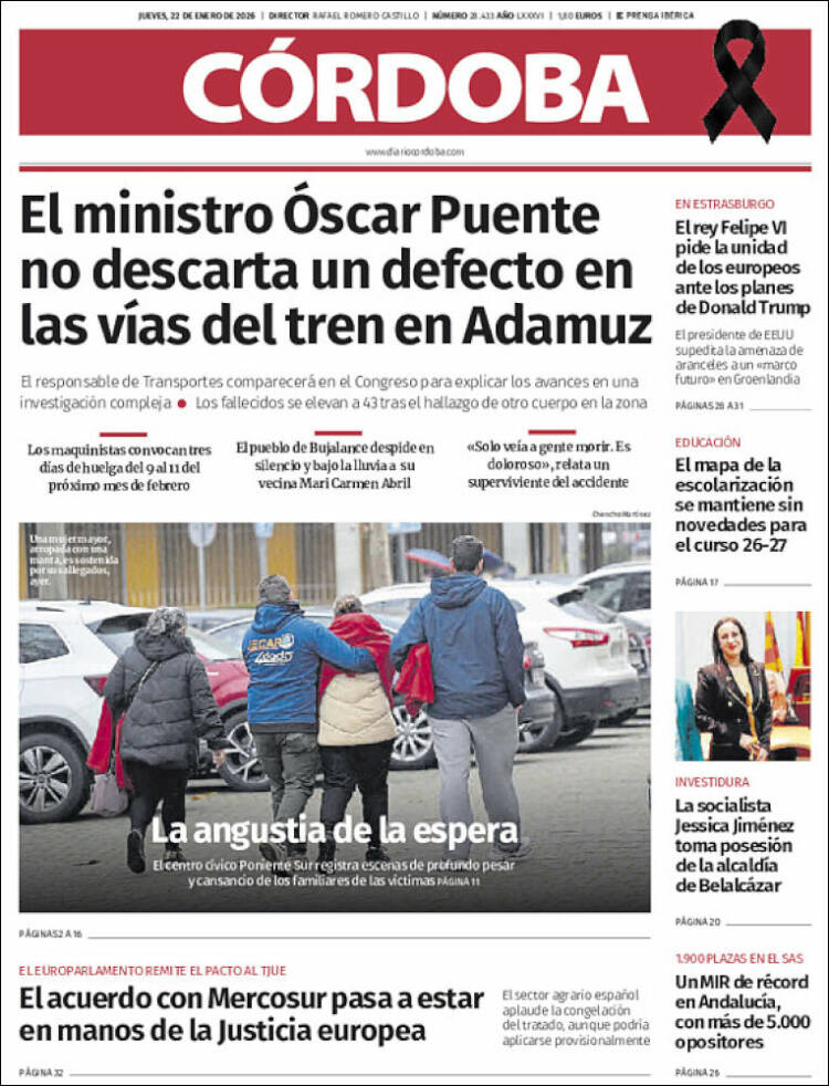 Portada de Diario de Córdoba (España)