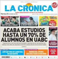 Portada de La Crónica de Baja California (México)