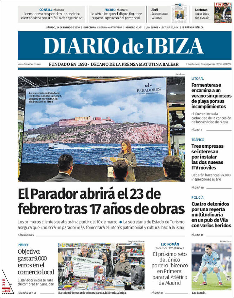 Portada de Diario de Ibiza (España)