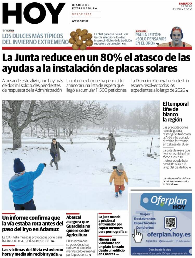 Portada de Hoy - Badajoz (España)
