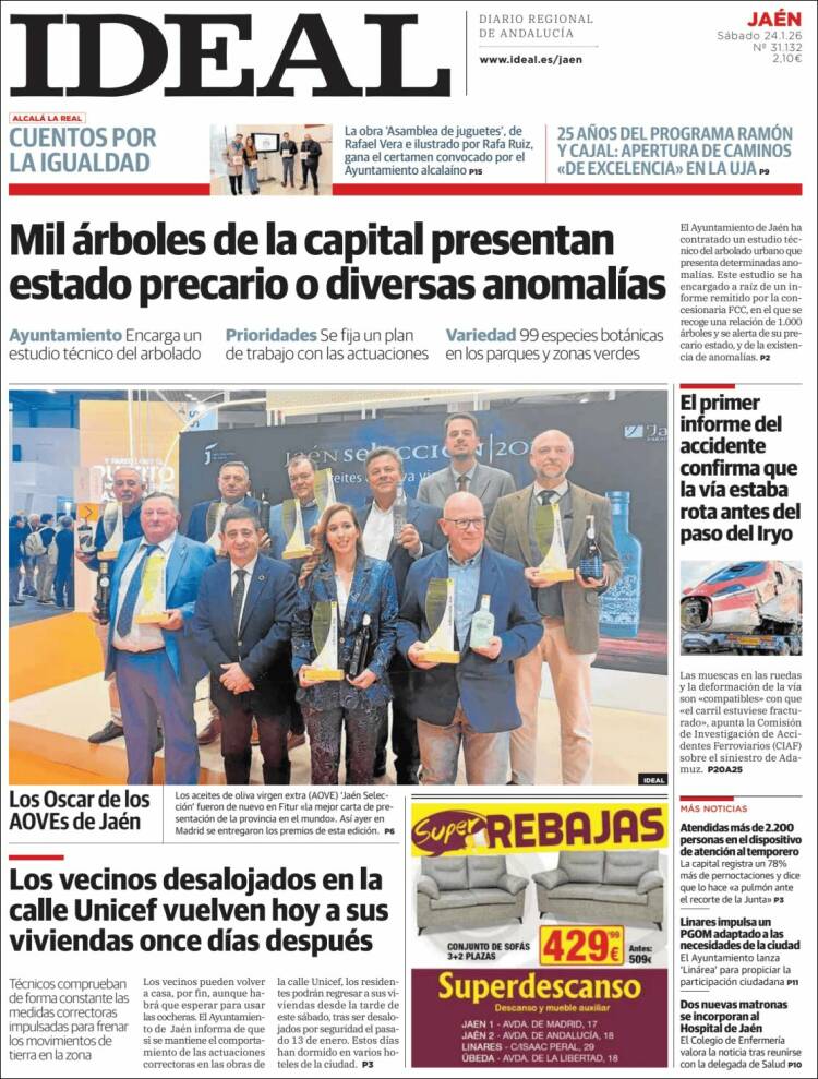 Portada de El Ideal de Jaén (España)