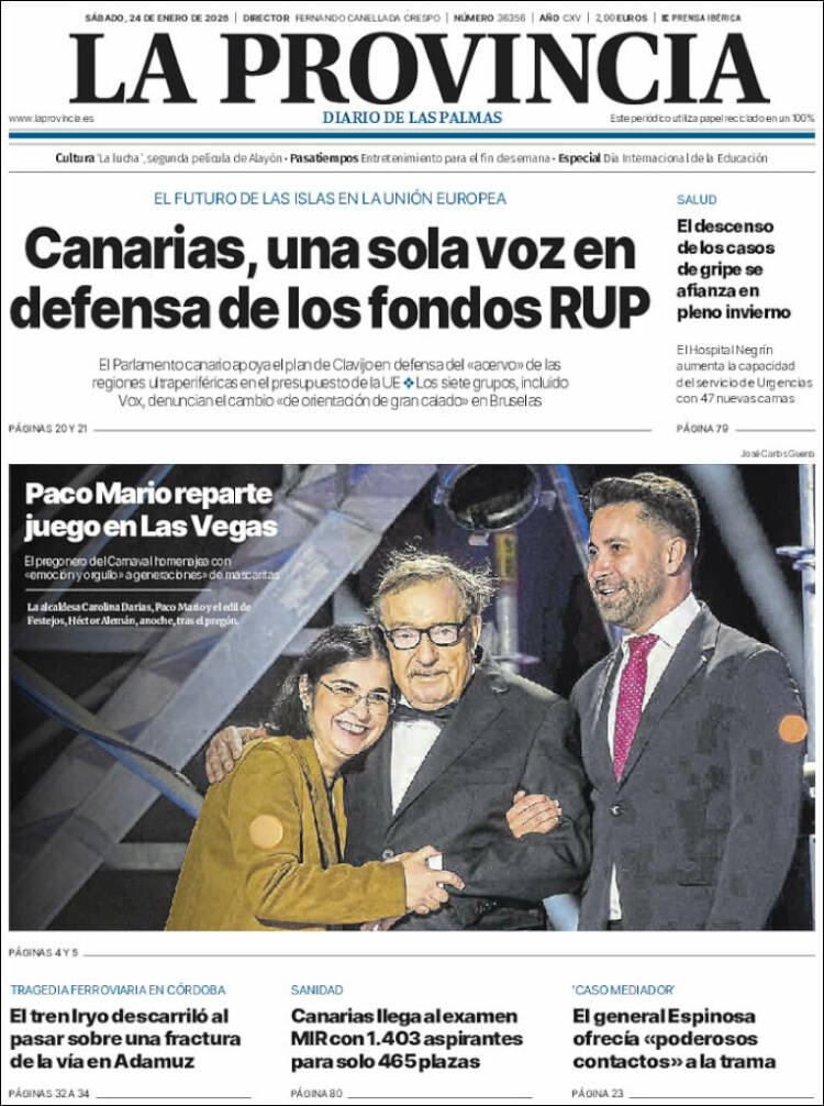 Portada de La Provincia (España)