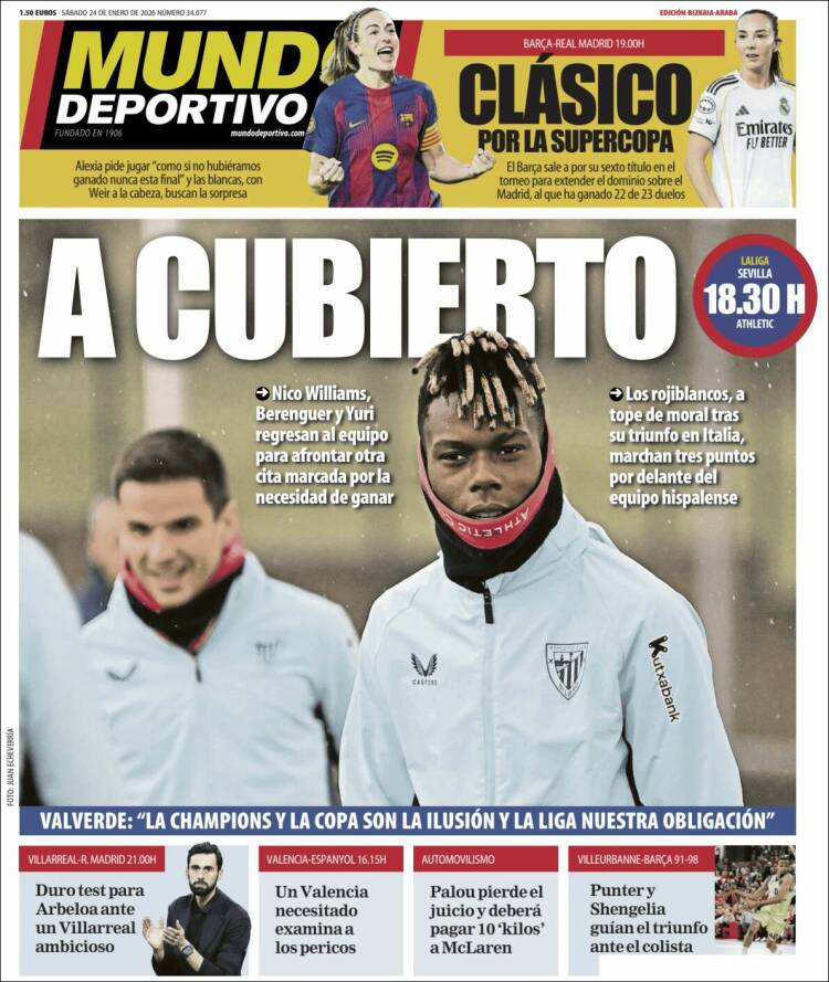 Portada de Mundo Deportivo Bizkaia (España)