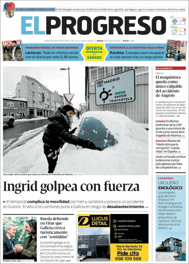 Portada de El Progreso (España)