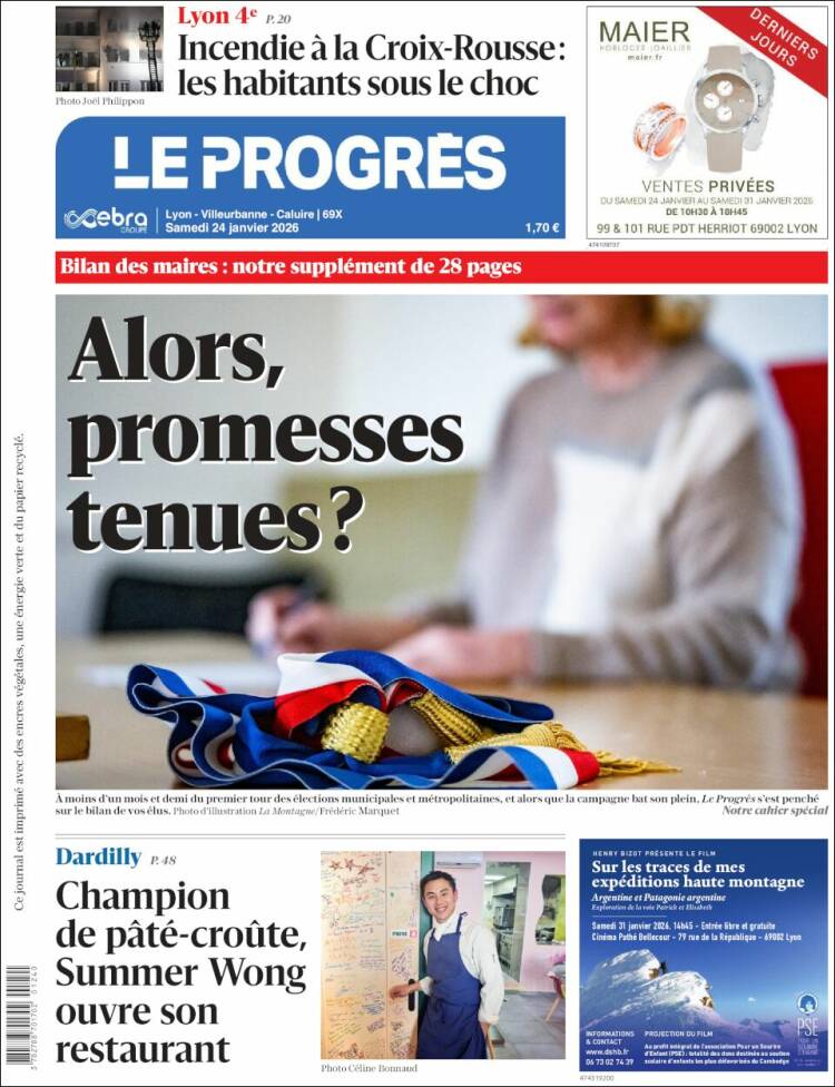 Portada de Progres de Fecamp (Francia)