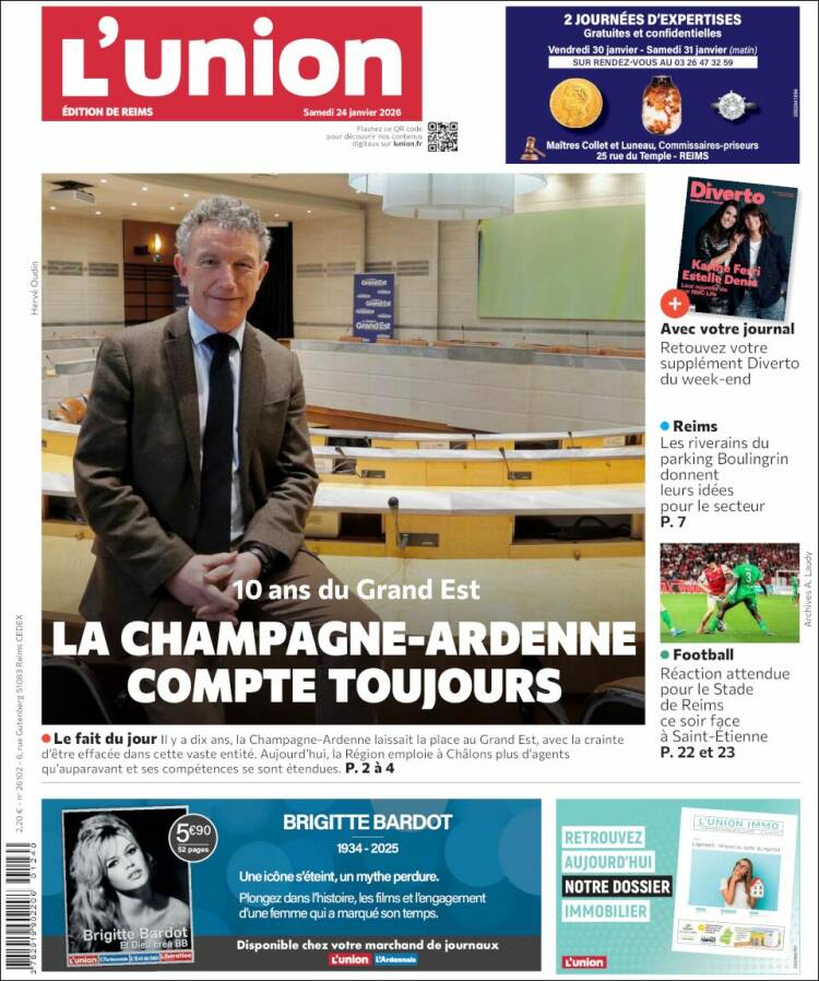 Portada de L'Union (Francia)