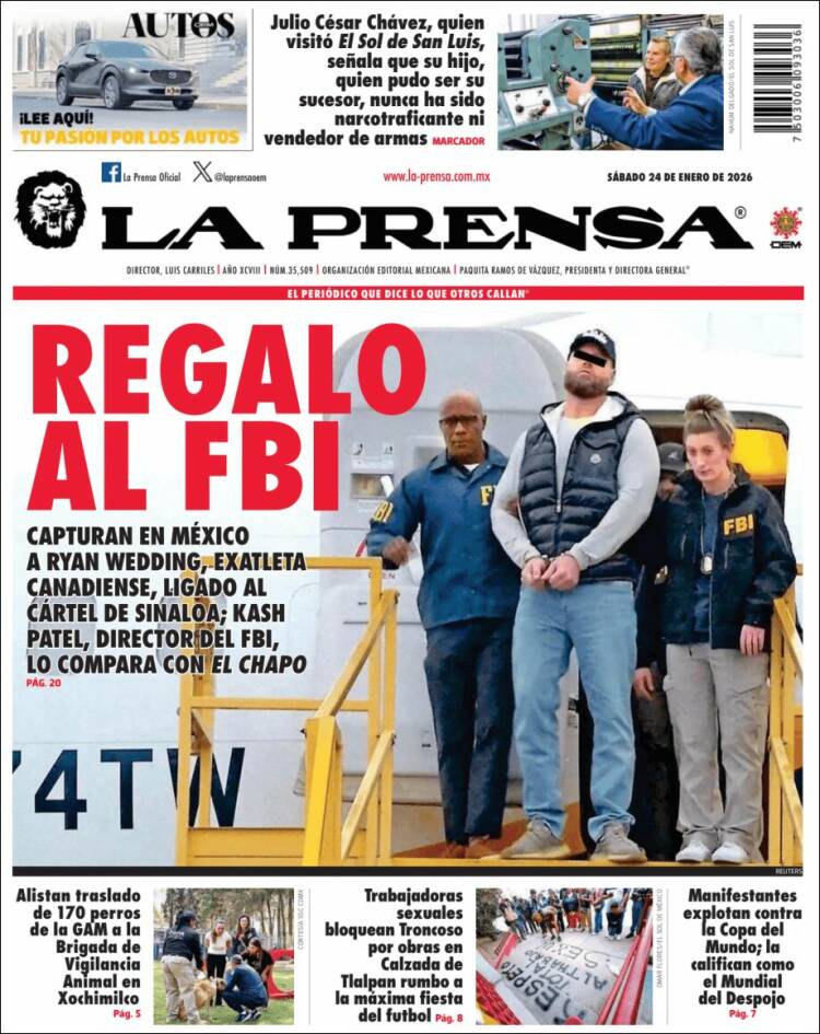 Portada de La Prensa (México)