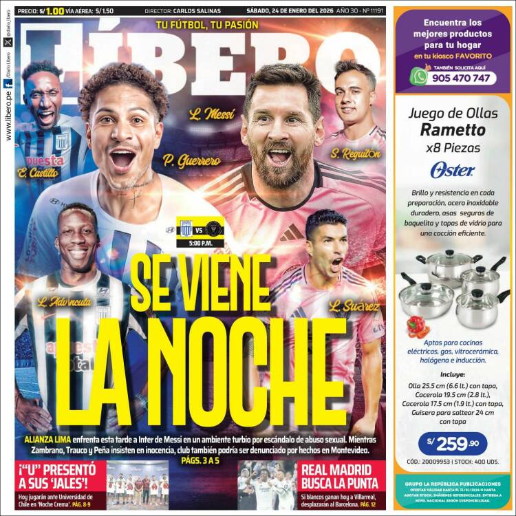 Portada de Líbero (Perú)