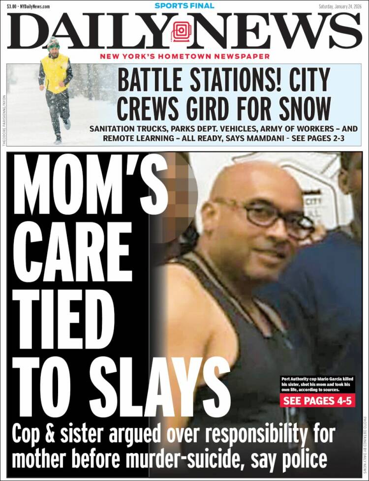 Portada de Daily News - New York (USA)