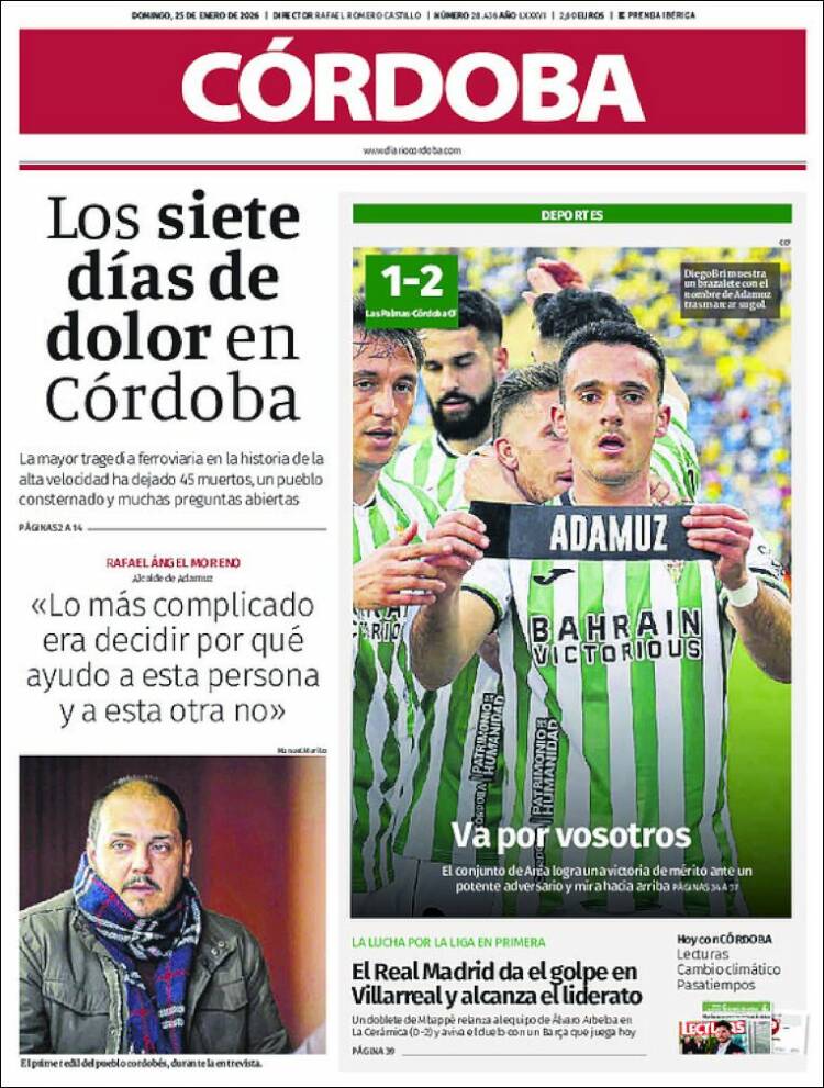 Portada de Diario de Córdoba (España)