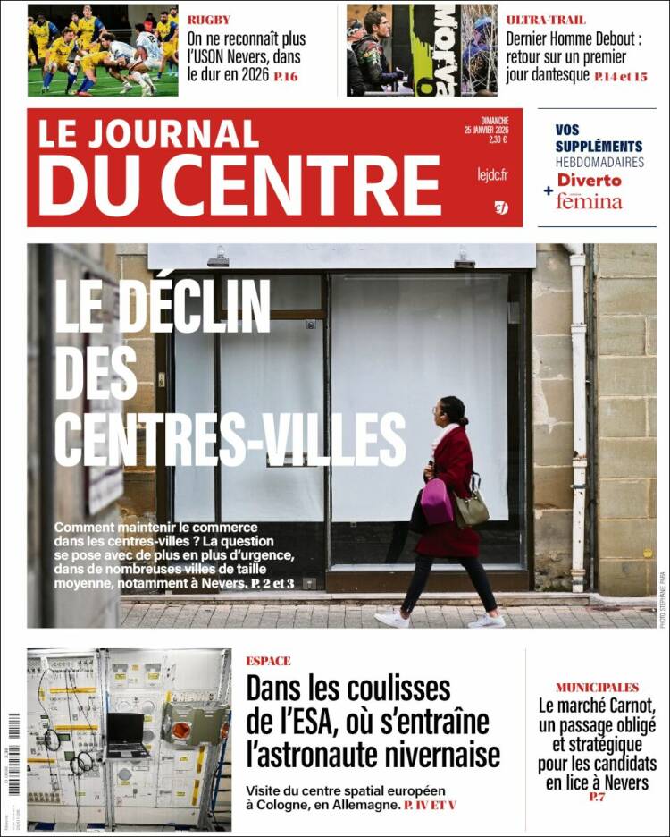 Portada de Le Journal du Centre (France)
