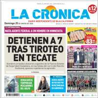 Portada de La Crónica de Baja California (México)