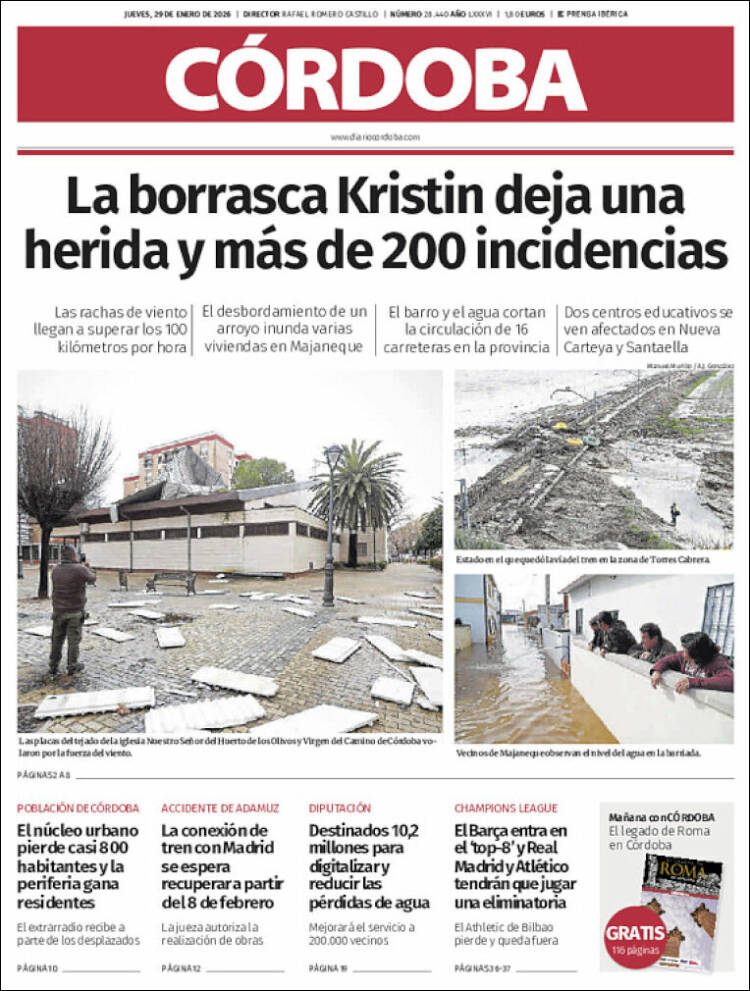 Portada de Diario de Córdoba (España)