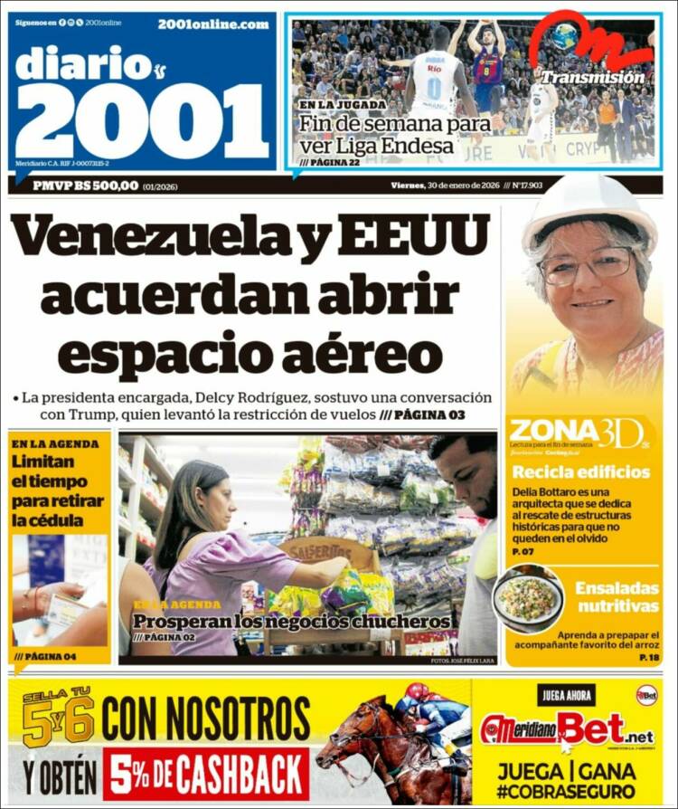Portada de 2001 - Dosmiluno (Venezuela)