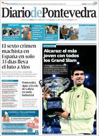 Portada de Diario de Pontevedra (Spain)