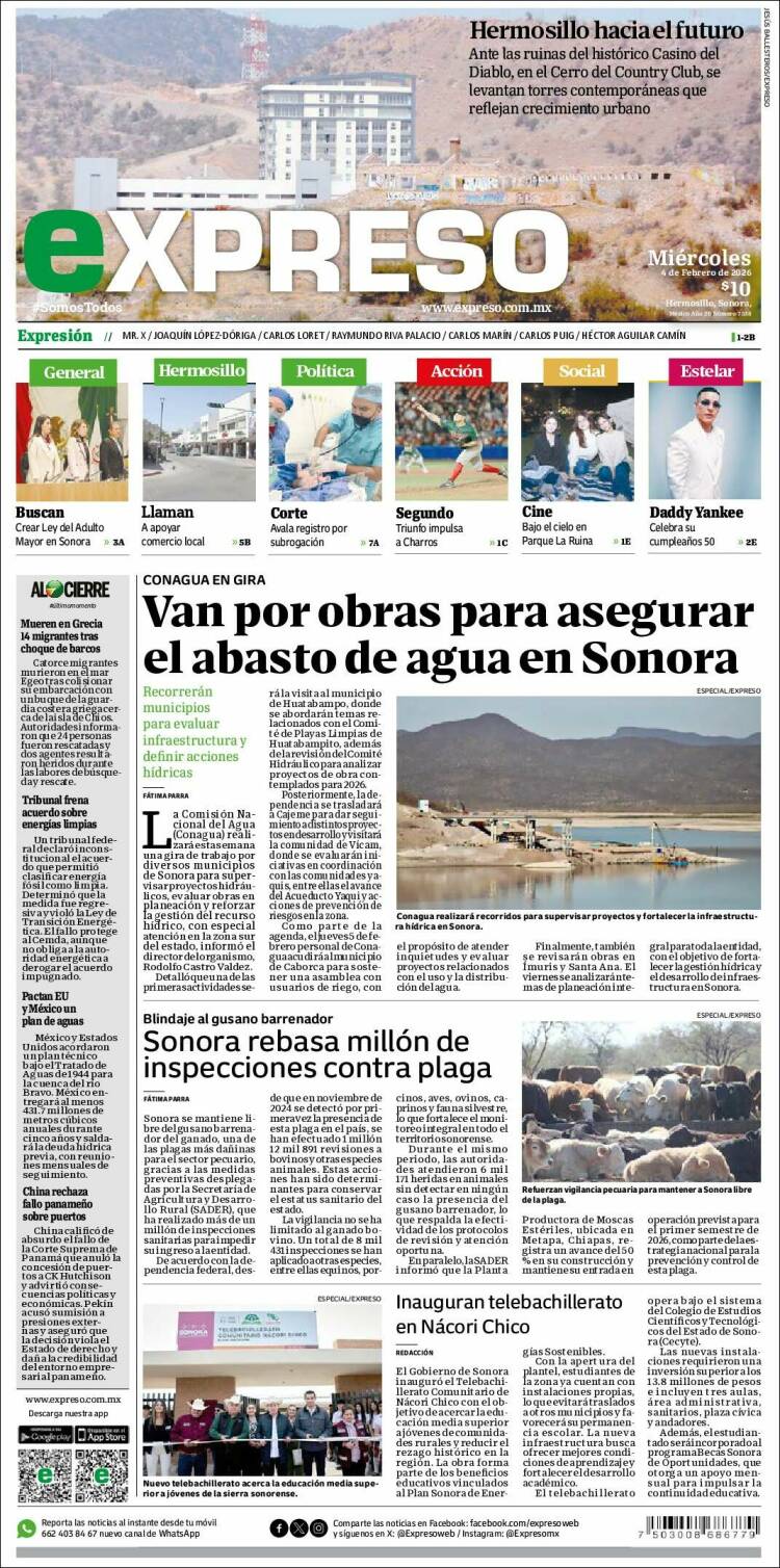 Portada de Expreso (México)