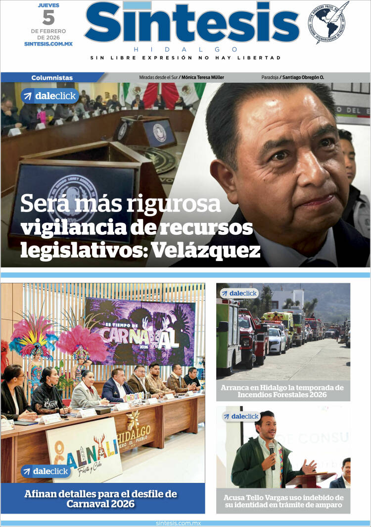 Portada de Sistesis - Hidalgo (México)