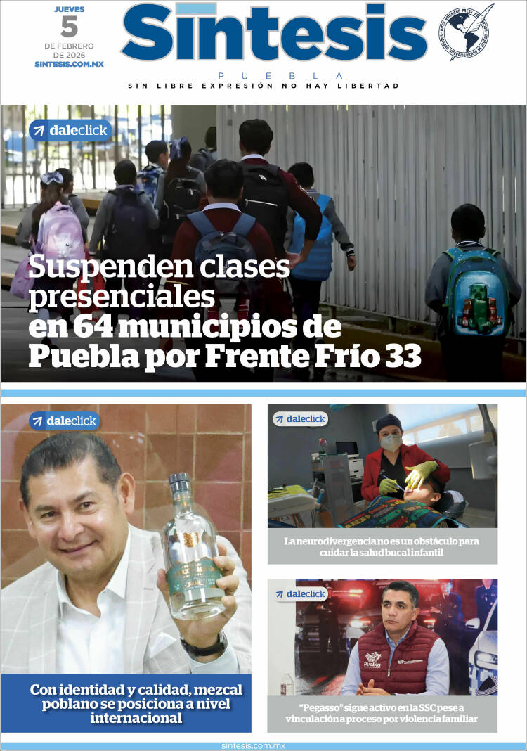 Portada de Síntesis - Puebla (México)