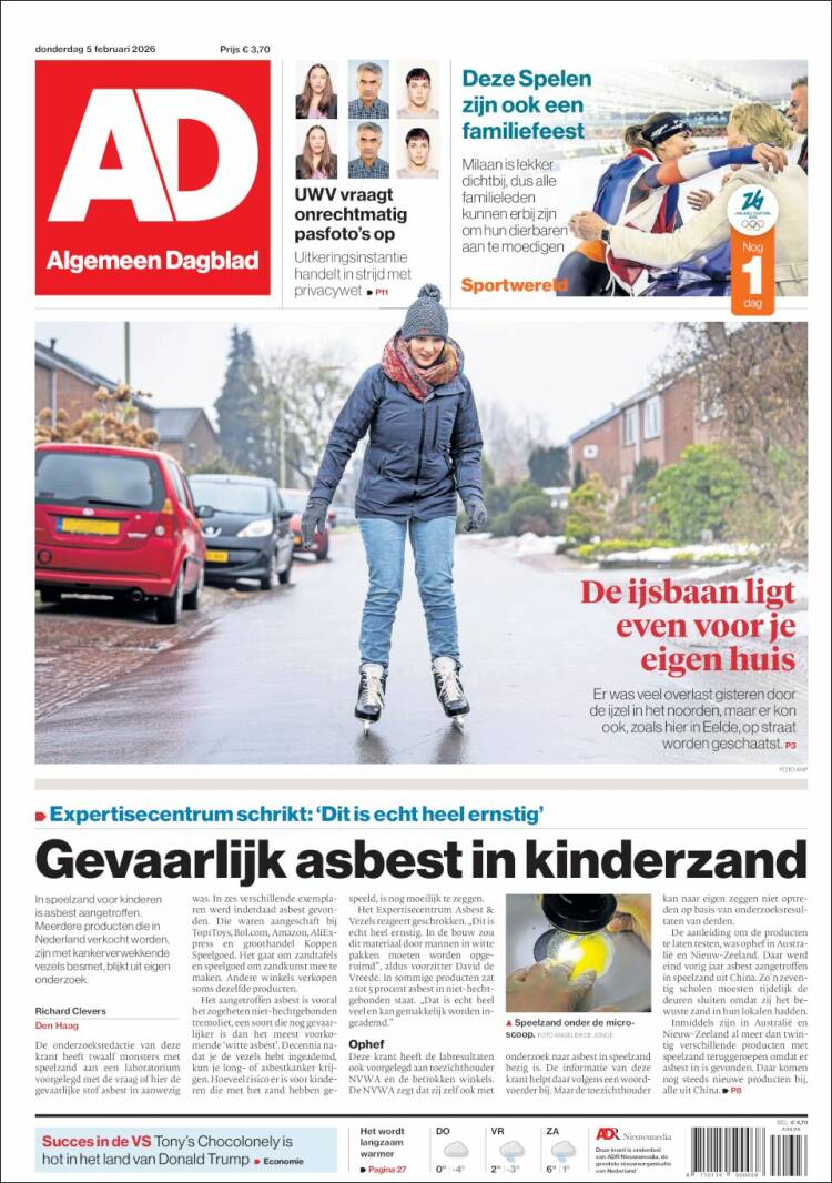 Portada de AD (Países Bajos)