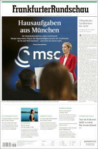 Portada de Frankfurter Rundschau (Germany)