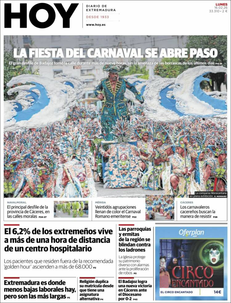 Portada de Hoy - Badajoz (España)