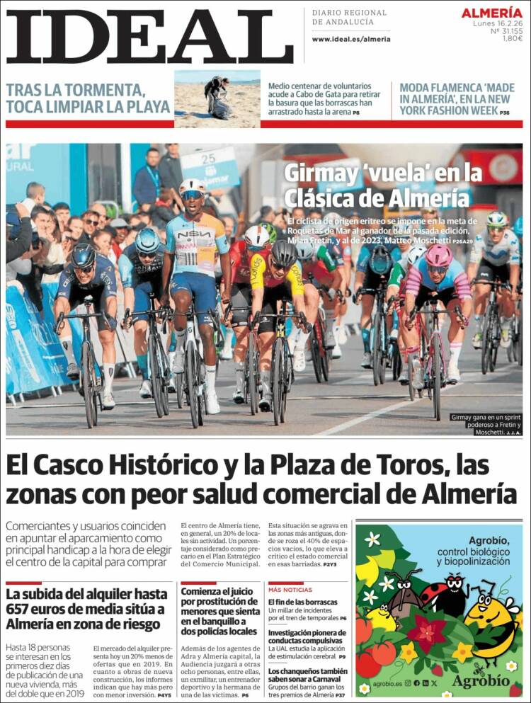 Portada de Ideal Almeria (España)