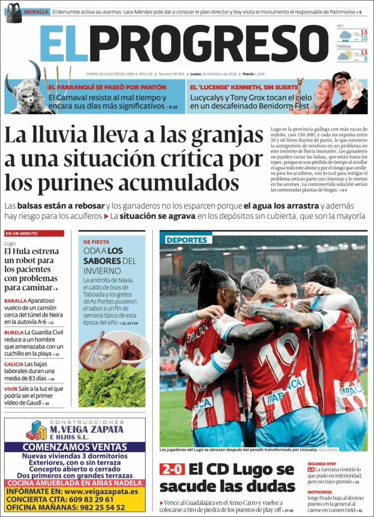 Portada de El Progreso (España)