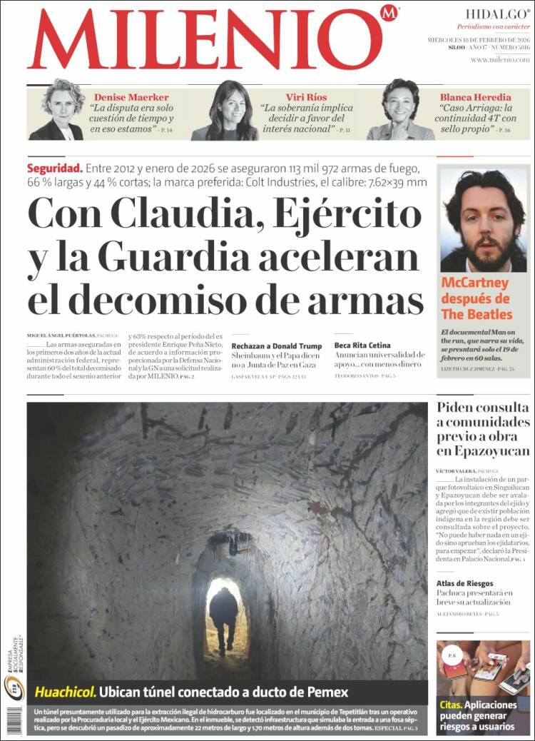 Portada de Milenio de Hidalgo (México)