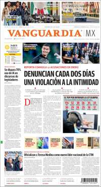 Portada de Vanguardia (México)