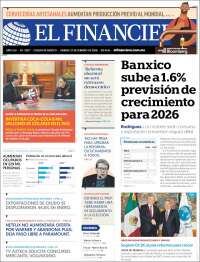 Portada de El Financiero (México)