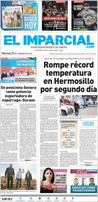 Portada de El Imparcial (México)