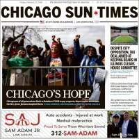 Portada de Chicago Sun-Times (USA)