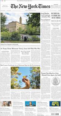 Portada de New York Times (USA)