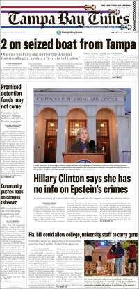 Portada de Tampa Bay Times (USA)