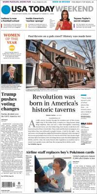 Portada de USA Today (USA)