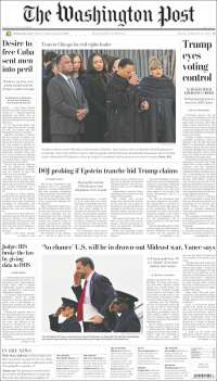 Portada de The Washington Post (USA)